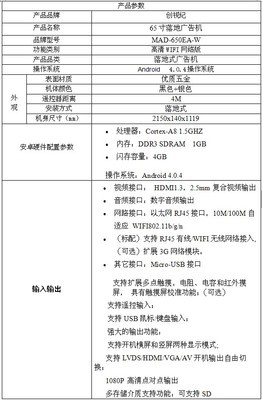 65寸安卓落地廣告機 大屏廣告發(fā)布機 商場安卓網絡版廣告機_世界工廠網